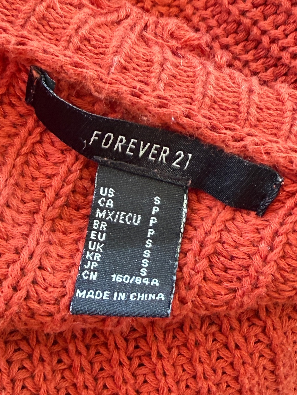 Rust Off-Shoulder Knit Sweater Dress - Picture 5 of 5